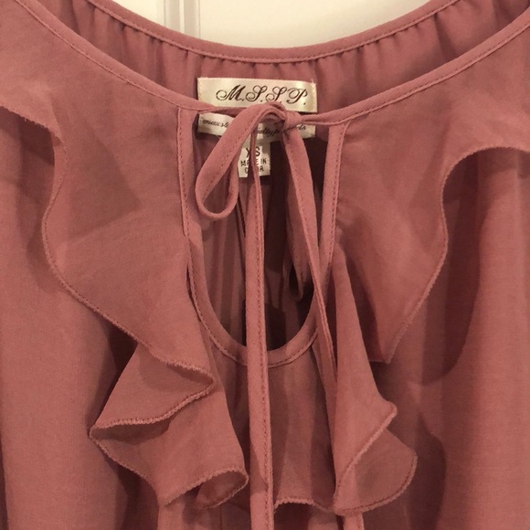 NWT Pretty Mauve Ruffle Top🌸 - Picture 3 of 8